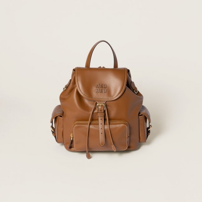 Miu Miu Leather backpack Cognac Miu Miu Leather backpack Cognac