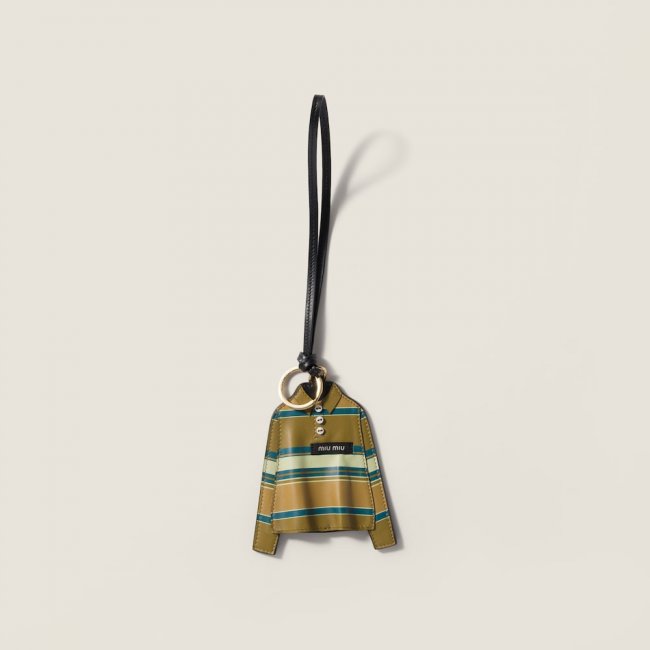 Miu Miu Leather key ring trick - Mustard Miu Miu Leather key ring trick - Mustard