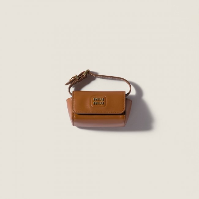 Miu Miu Leather lipstick case - Cognac Miu Miu Leather lipstick case - Cognac