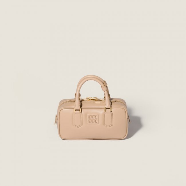 Miu Miu Arcadie leather bag Sand Beige Miu Miu Arcadie leather bag Sand Beige