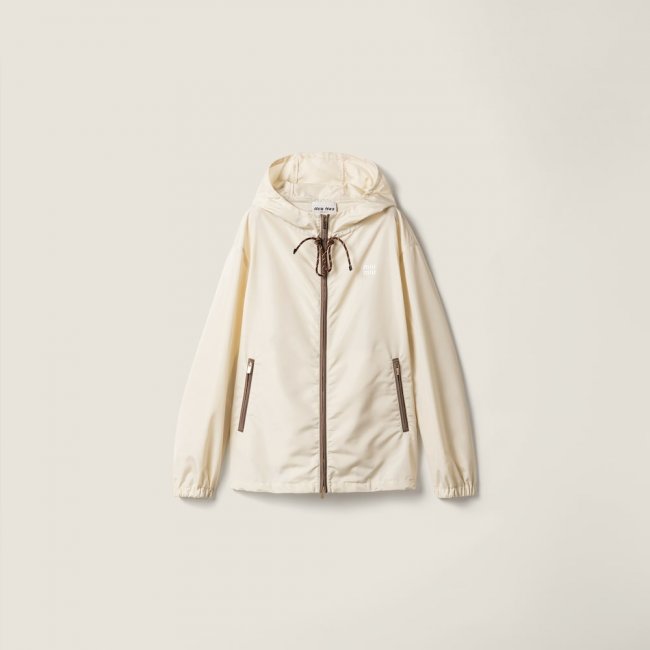 Miu Miu Technical fabric blouson jacket Vanilla Miu Miu Technical fabric blouson jacket Vanilla