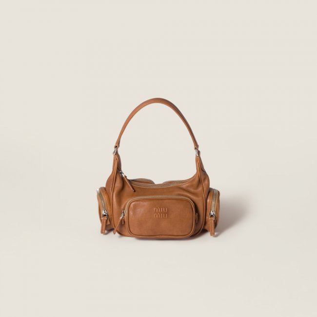 Miu Miu Pocket nappa leather bag Caramel Miu Miu Pocket nappa leather bag Caramel