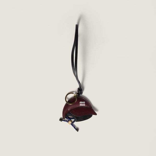 Miu Miu Leather key ring trick - Burgundy Miu Miu Leather key ring trick - Burgundy